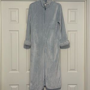 Anne Klein Light Blue Plush Robe